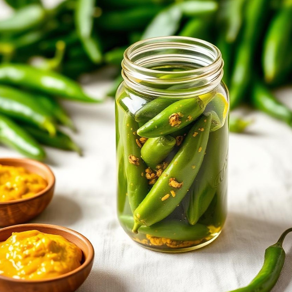 Maghi Munchies Less Oil Rai & Green Chilli Pickle view 2